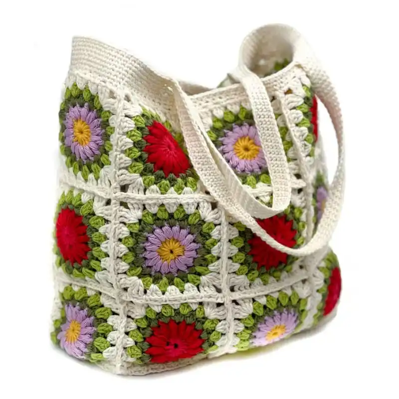 Crochet Granny Square Handbag