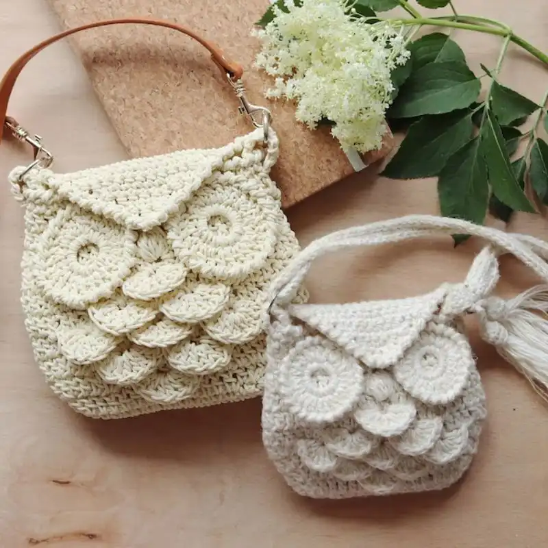 Crochet Owl Handbag