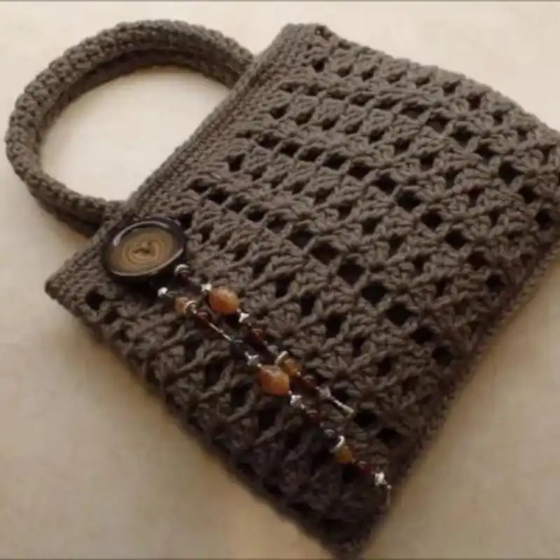 Crochet Shell Stitch Handbag