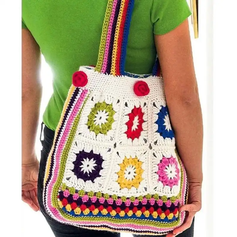 Crochet Patchwork Handbag