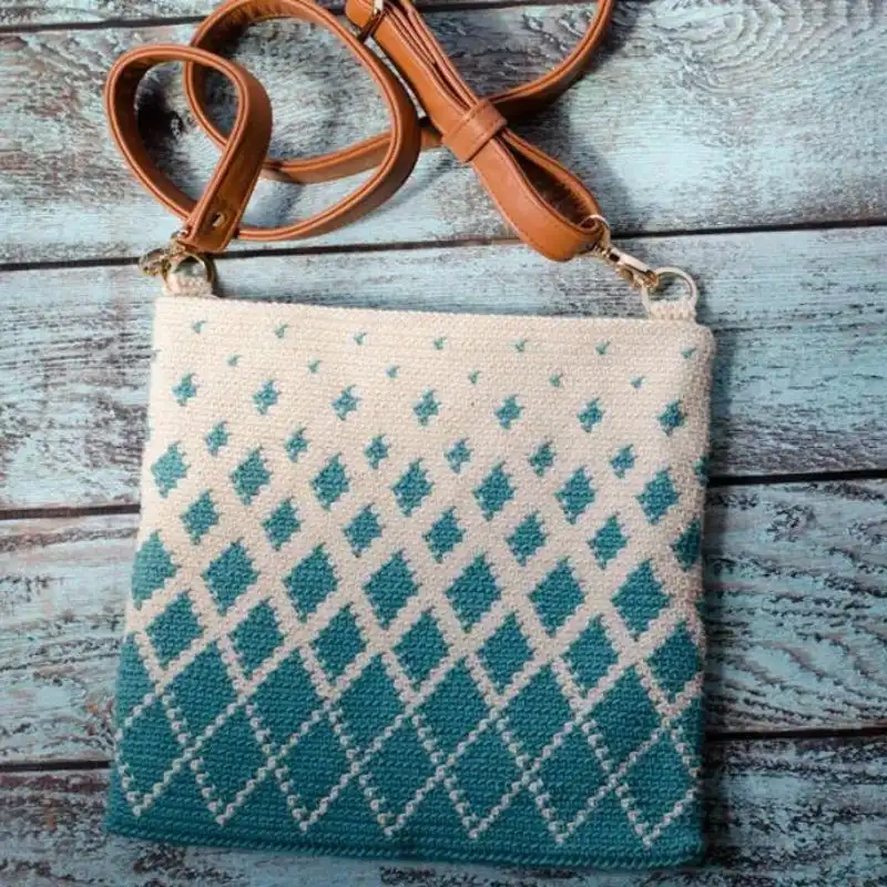 Crochet Boho Tapestry Handbag