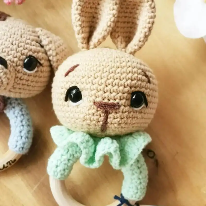 Bunny Rattle Teether