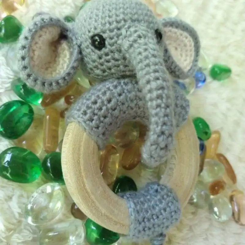 Elephant Rattle Teether