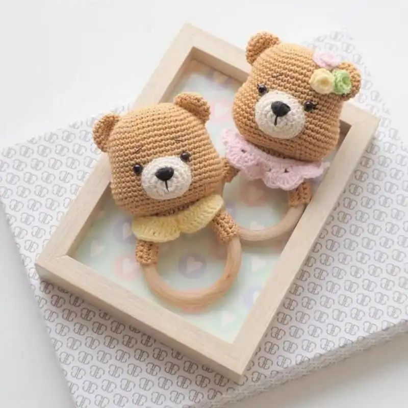 Teddy Bear Rattle Teether