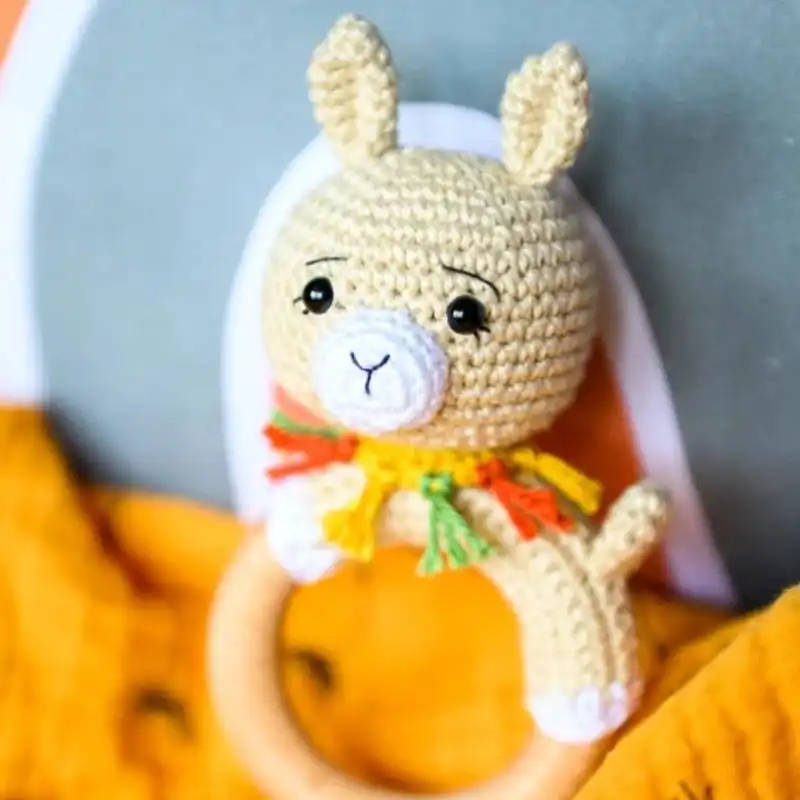 Llama Rattle Teether