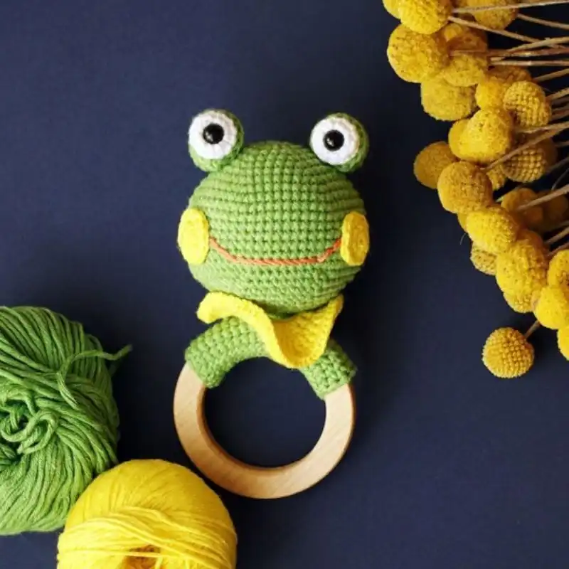 Frog Rattle Teether