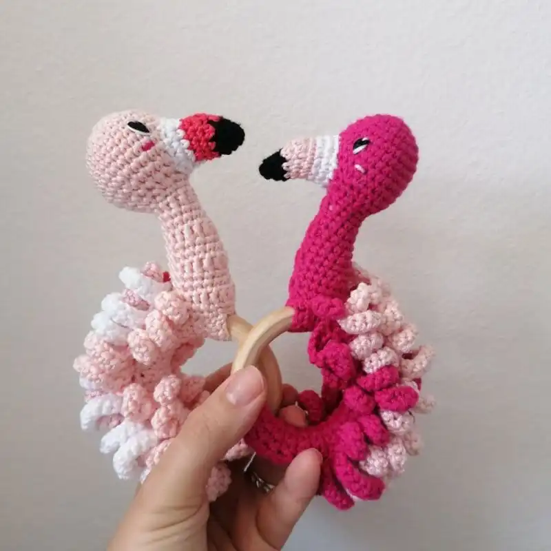 Flamingo Rattle Teether