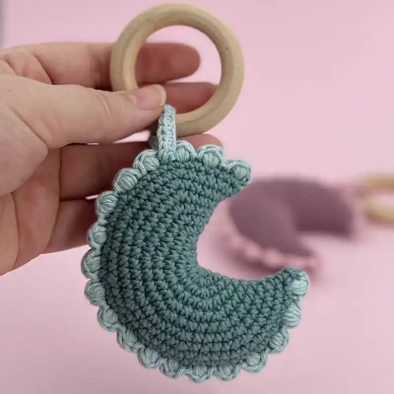 Moon Rattle Teether