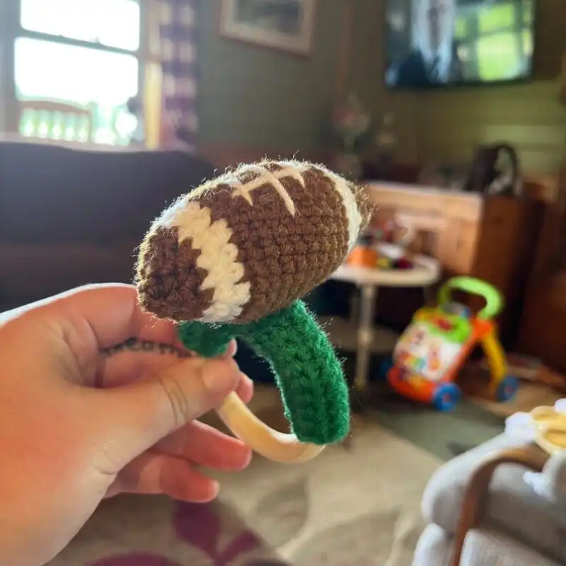 Football Rattle Teether