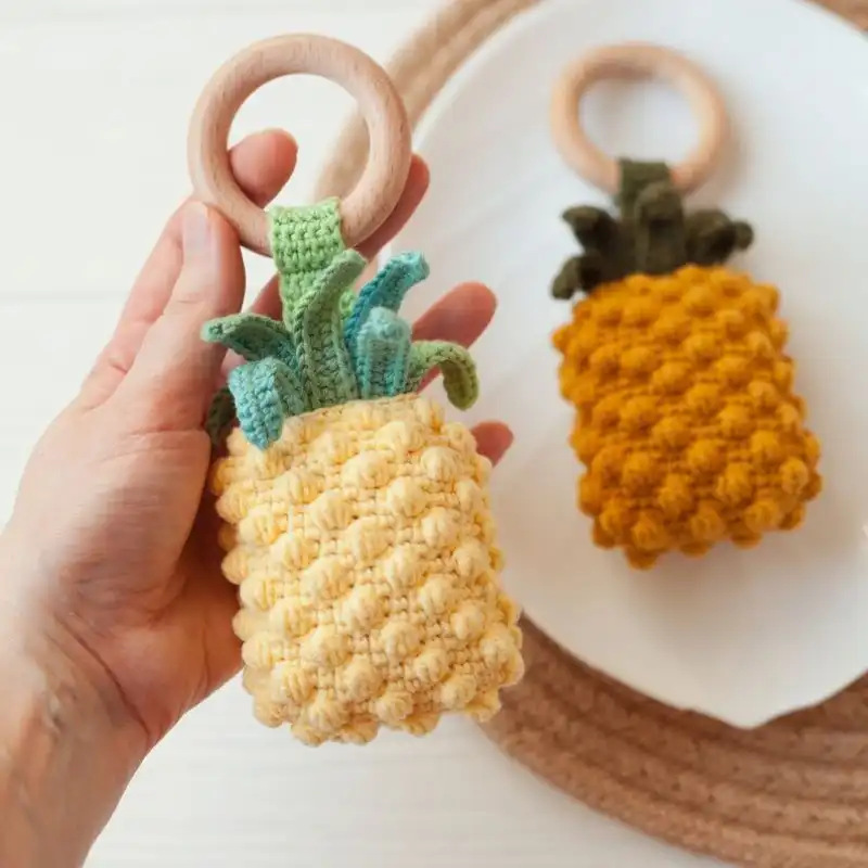 Pineapple Rattle Teether