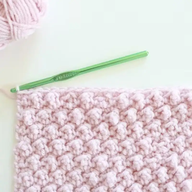 Crochet Bobble Stitch Clutch