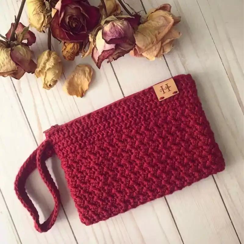 Cassie Wristlet Crochet Clutch