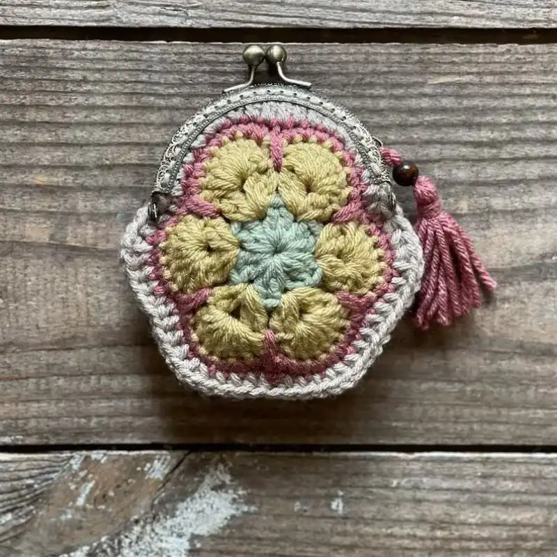 African Flower Coin Purse