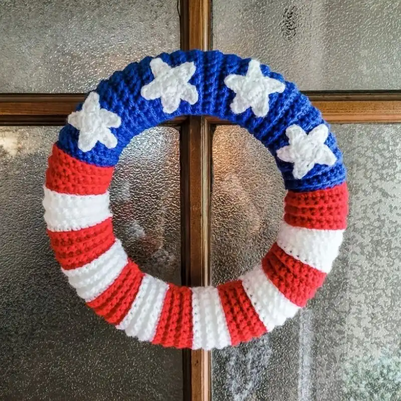 American Flag Wreath