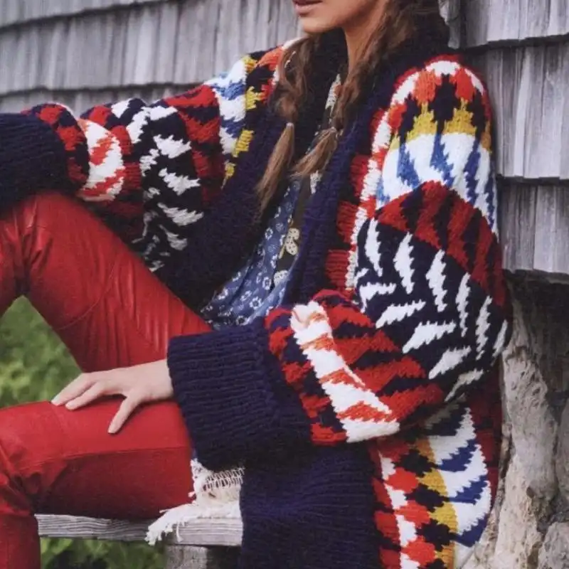 Boho Chunky Knit Sweater