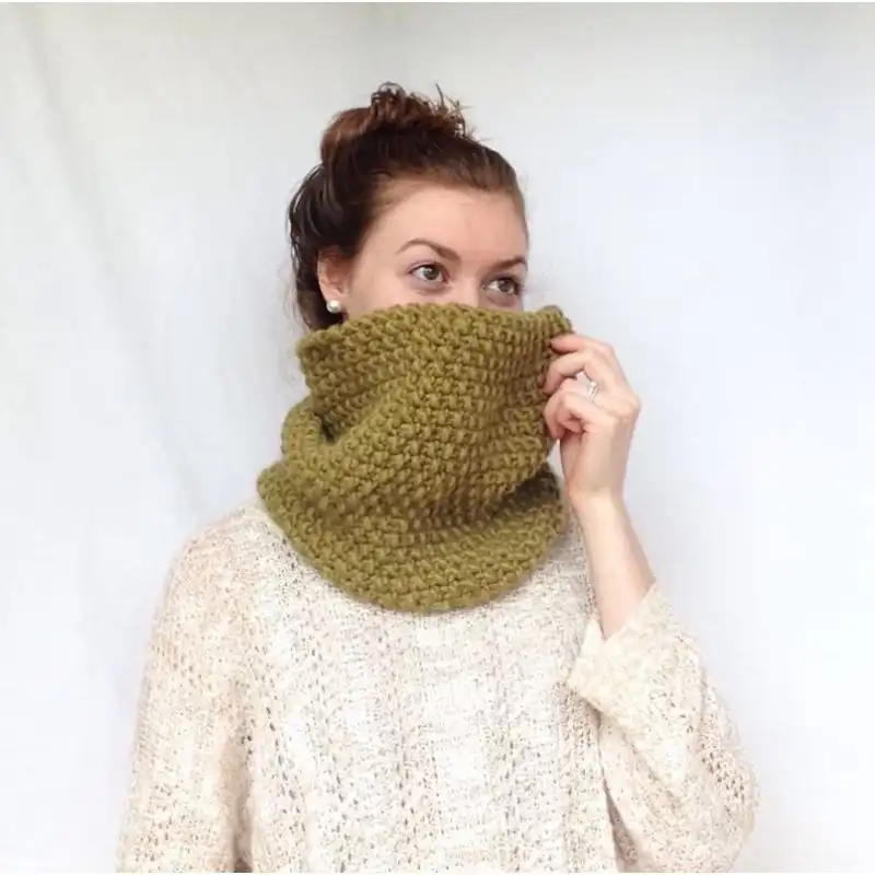 Chunky Knit Cowl Pattern