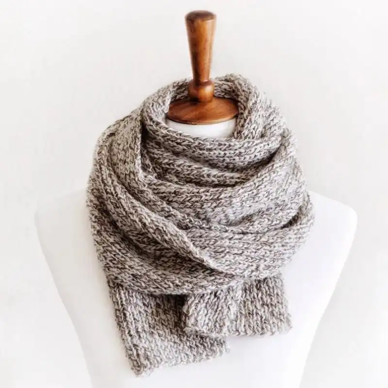 Classic Rib Scarf Knitting Pattern