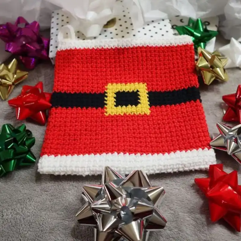 Crochet Santa Trivet