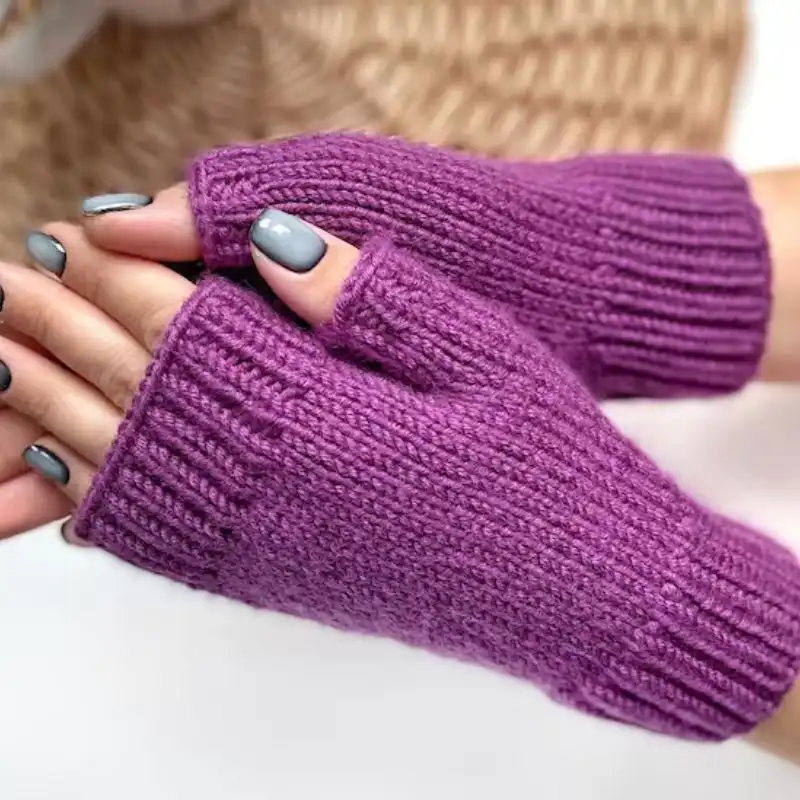 Fingerless Mittens Knitting Pattern