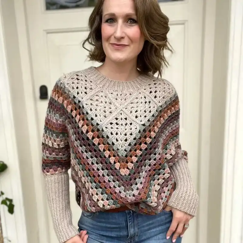 Granny Square Poncho