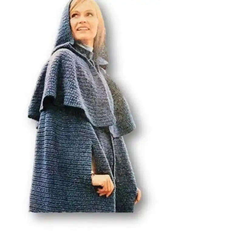 Hooded Poncho Cape