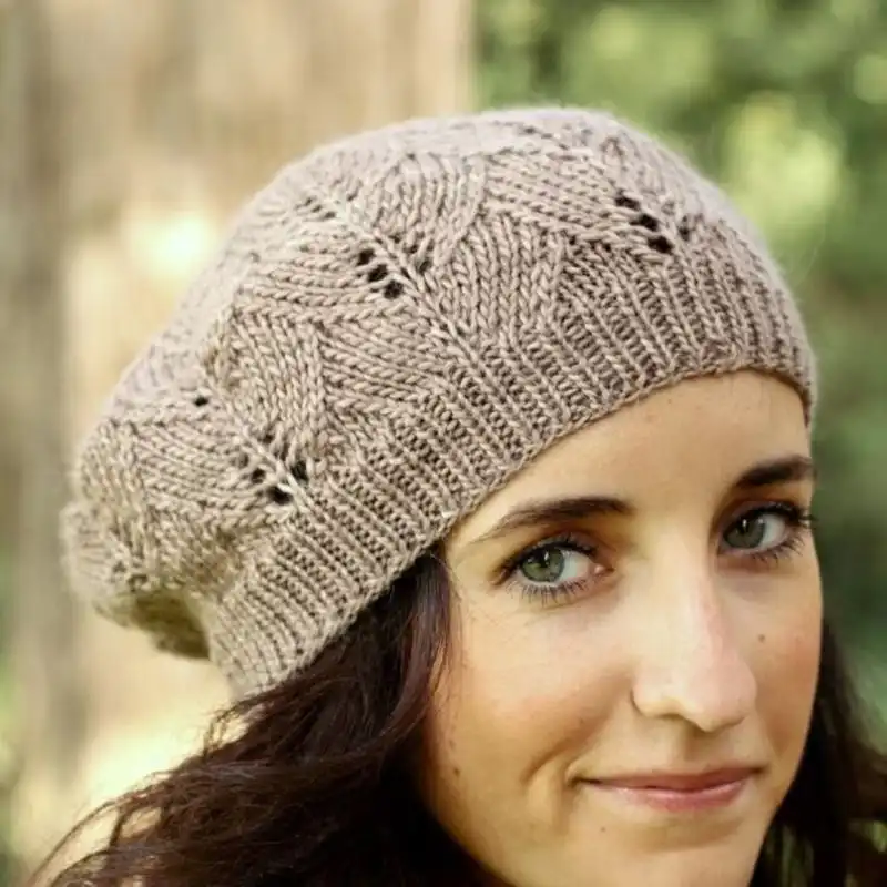 Lace Leaf Beret