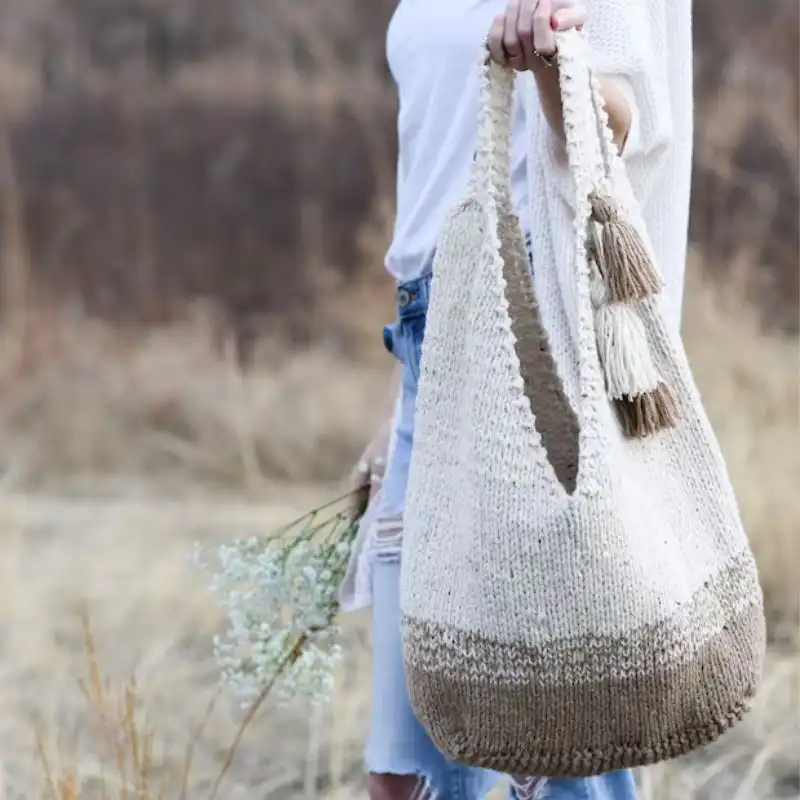 Mohave Slouchy Tote Bag Knitting Pattern