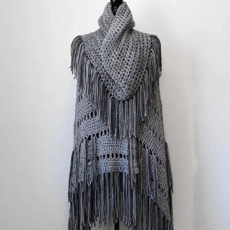 Ombre Poncho & Cowl