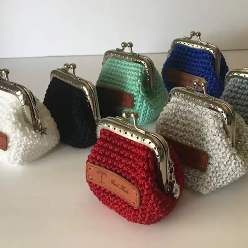 Solid Crochet Coin Purse