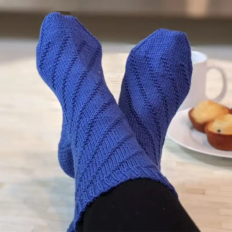 Spiral Rib Socks