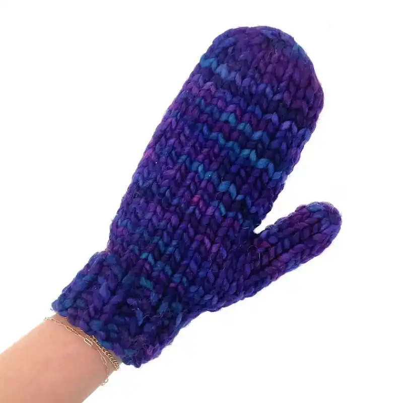 Super Bulky Easy Mittens Knitting Pattern 