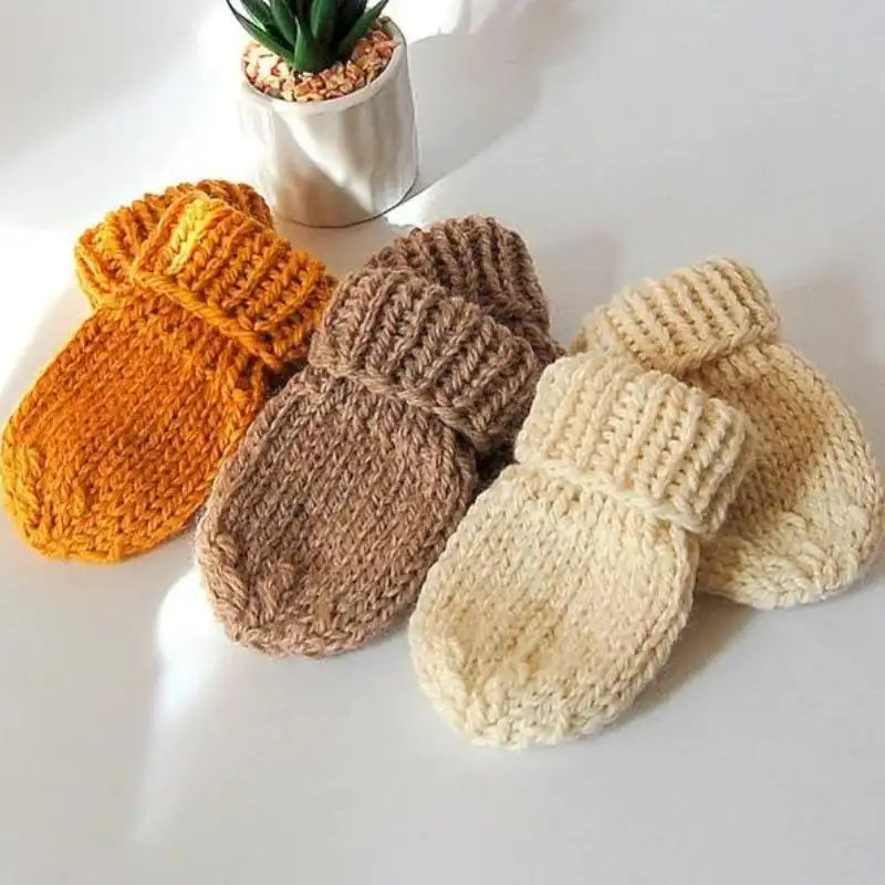 Thumbless Newborn Baby Boy Baby Girl Mittens