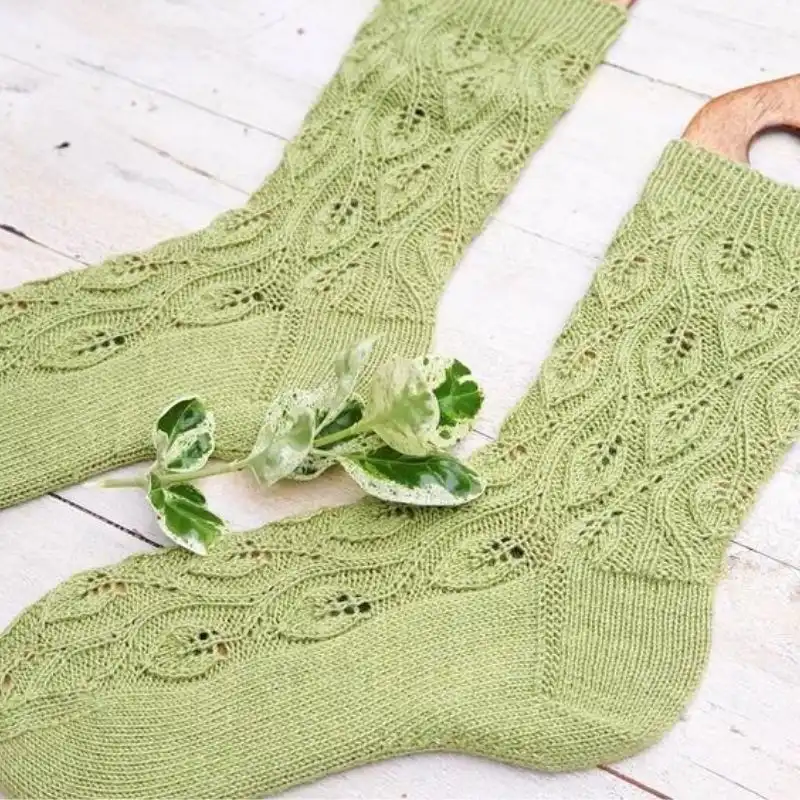 Leaf Pattern Socks