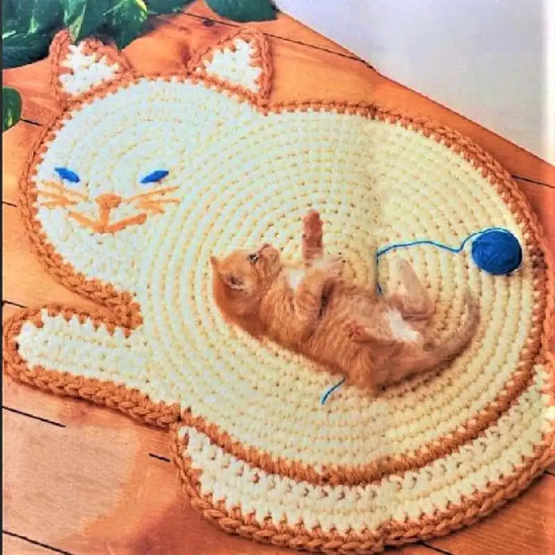 Vintage Cat Rug Placemat