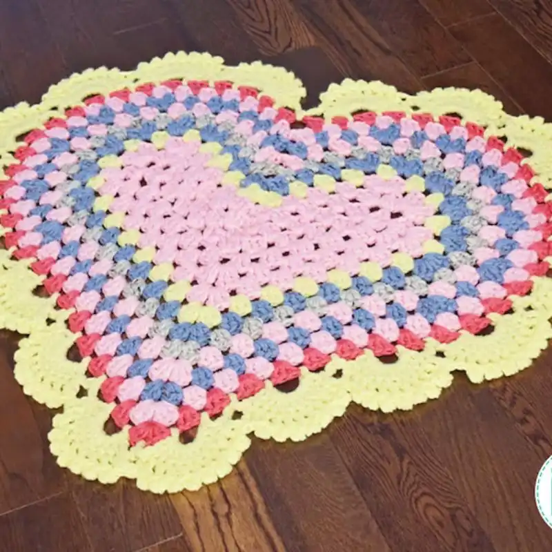 Kitty Cat Heart Animal Mat