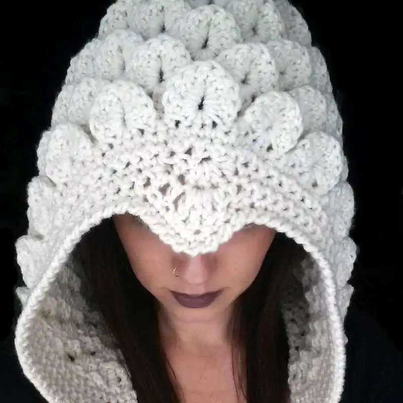 Crocodile Stitch Hood