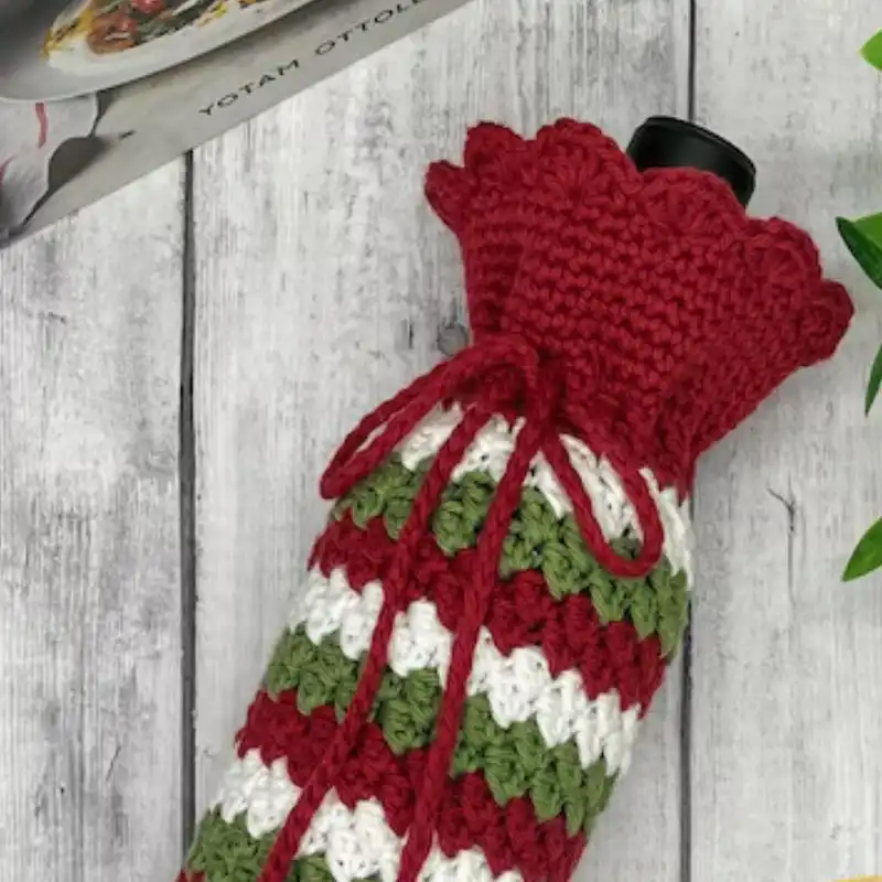 North Pole Wine Cozy