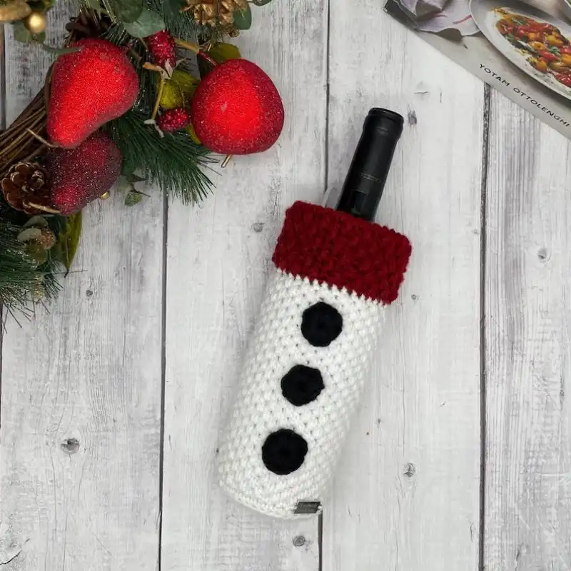 Frosty Wine Tote Cozy