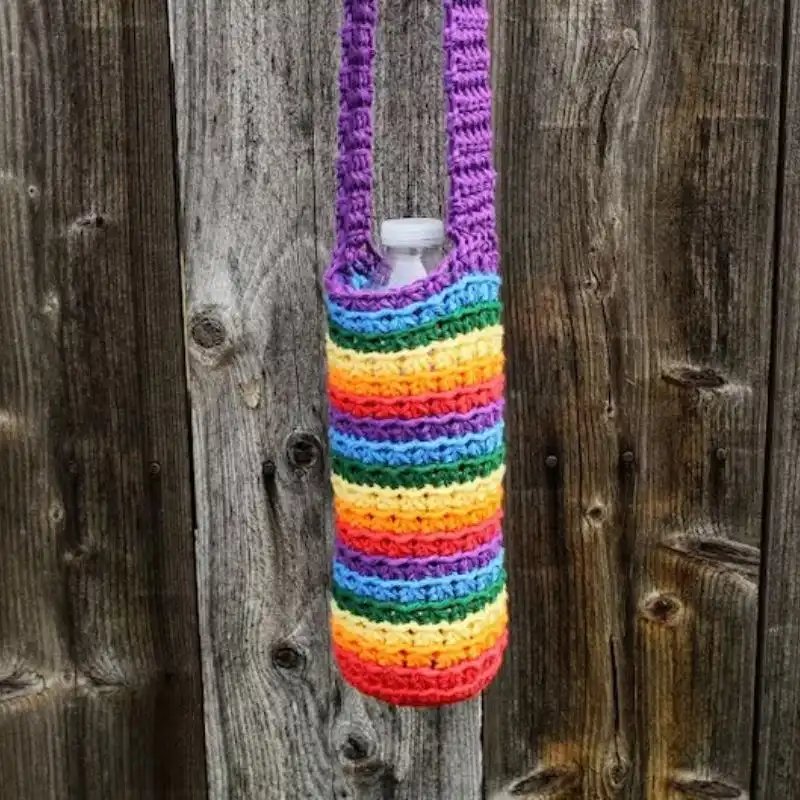 Rainbow Water Bottle Holder