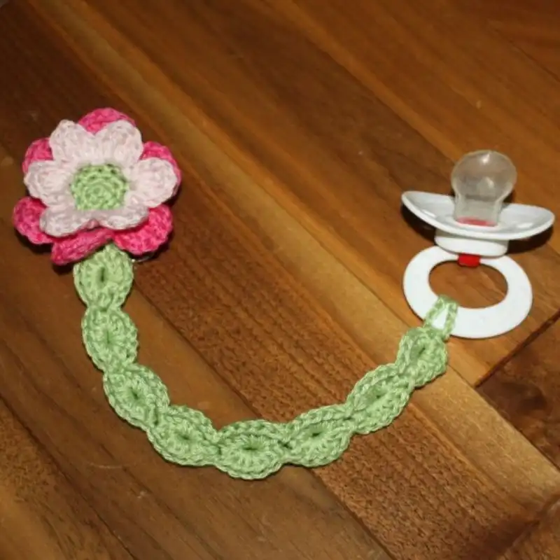 Garden Whimsy Pacifier Clip