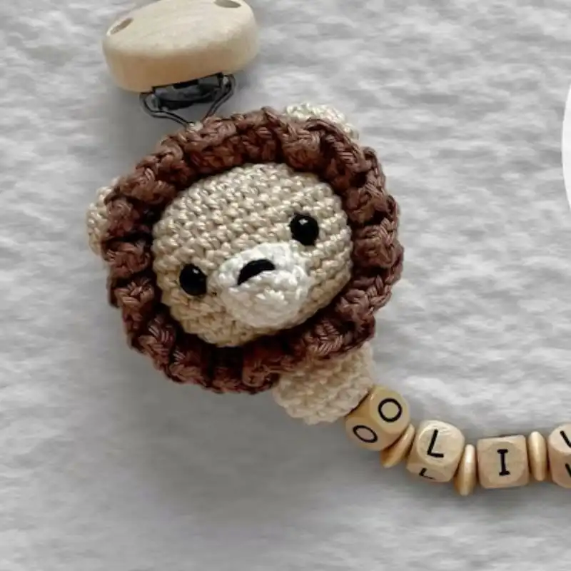 Lion Pacifier Clip