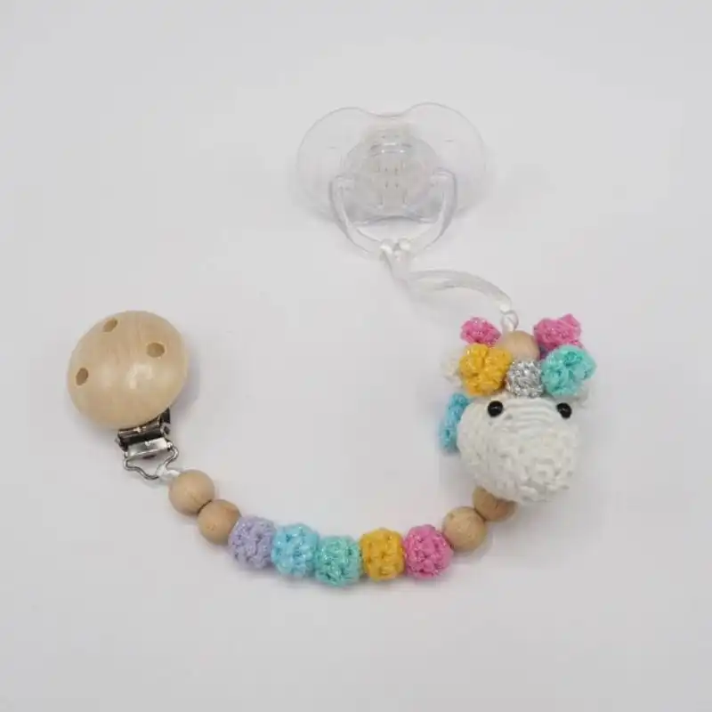 Unicorn Pacifier Clip