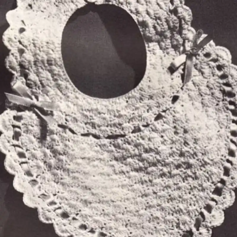 Antique Lacy Baby Bib