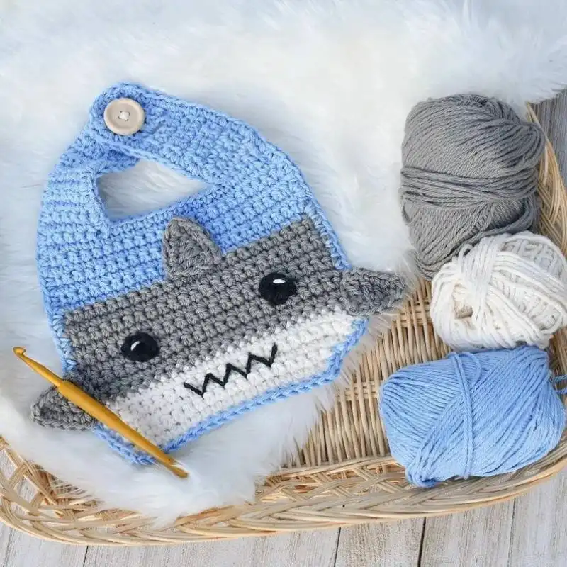 Samson Shark Baby Bib