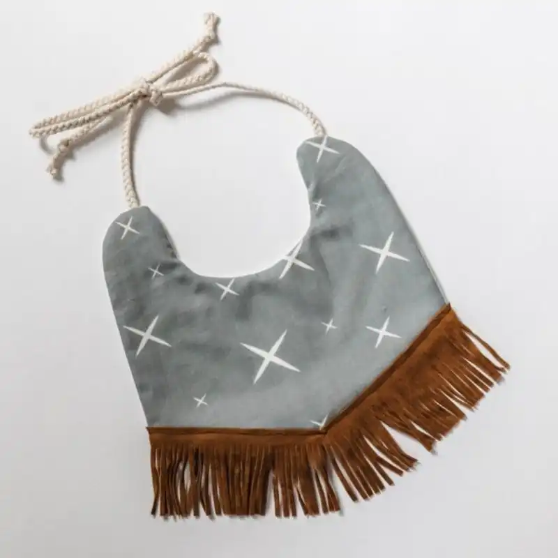 Baby Bib With Fringe