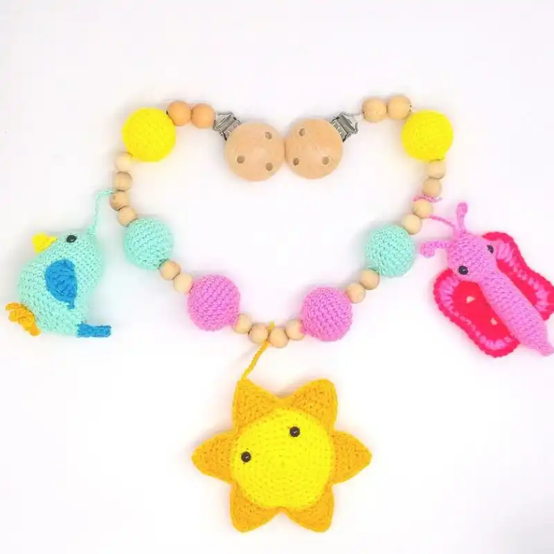 "Sun", Butterfly, Bird, Sun Chain Stroller Toy