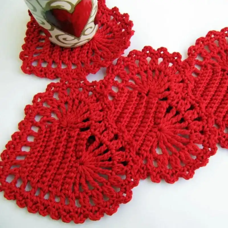 Red Heart Coasters