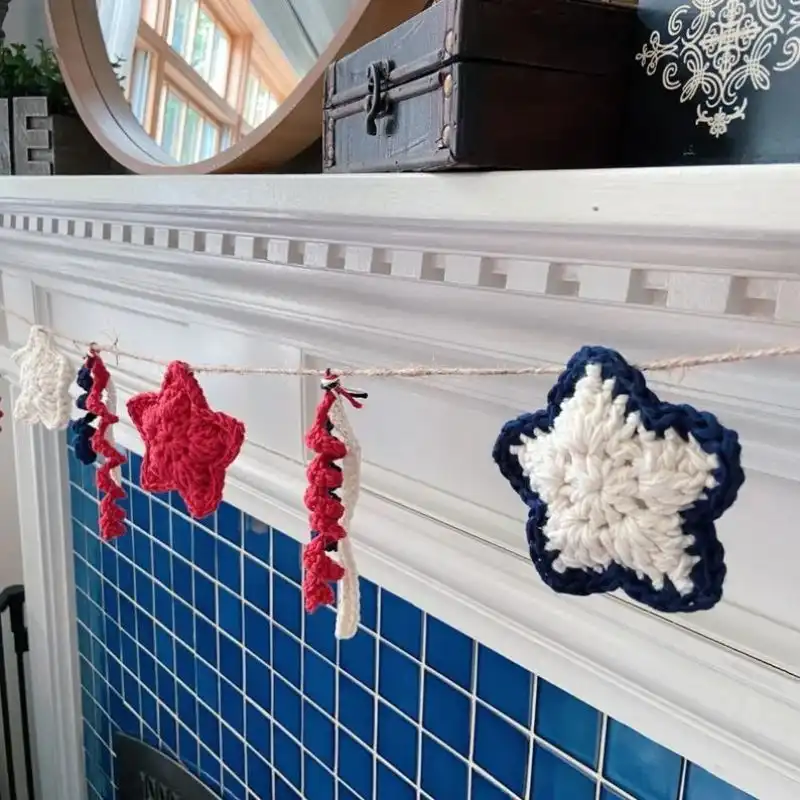 Stars And Stripes Patriotic Garland