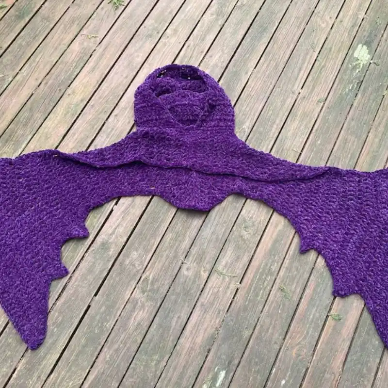 Chunky Blanket Batwings Hoodie