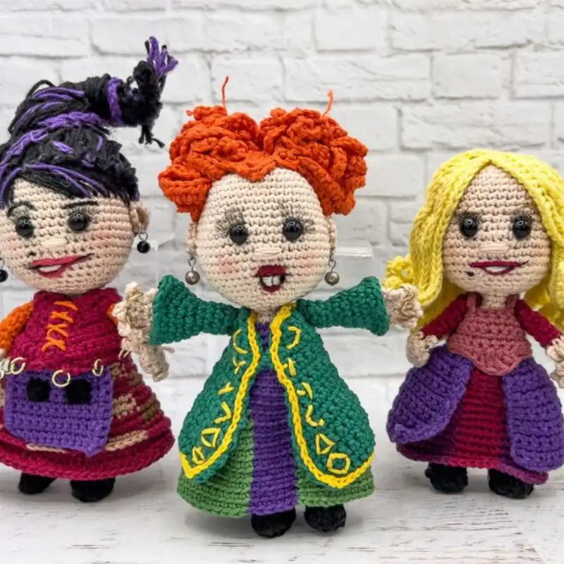 Amigurumi Spooky Creepy Cute Magic Witches